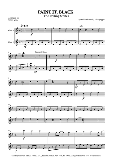 Paint It, Black (arr. Valdir Maia)