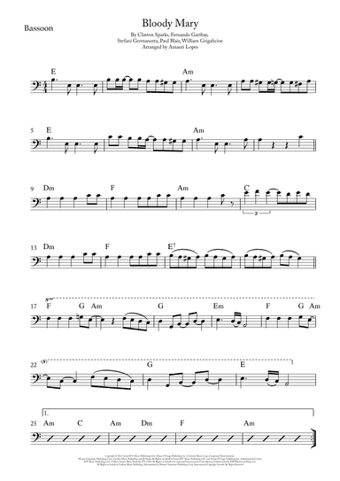 Bloody Mary (arr. Amauri Lopes)