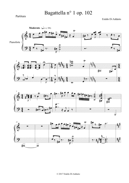Bagattella n° 1 op. 102