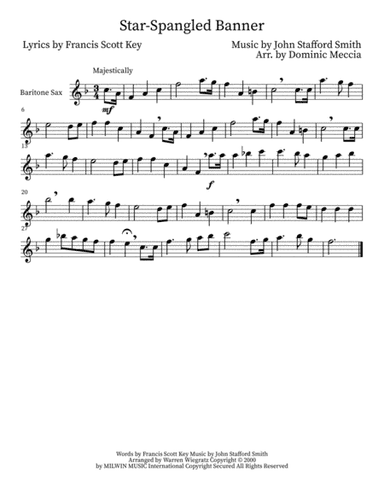 The Star Spangled Banner (arr. Dominic Meccia)