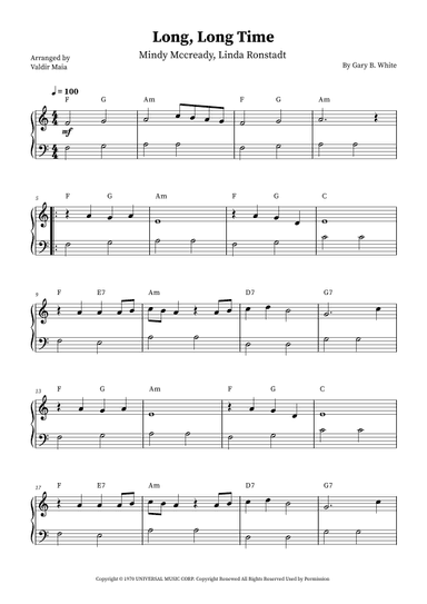 Long Long Time (arr. Valdir Maia)