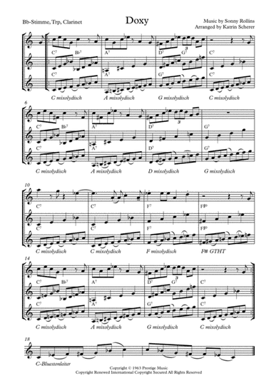 Doxy (arr. Katrin Scherer)