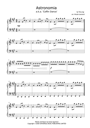 Astronomia (arr. Nicole Leonard)