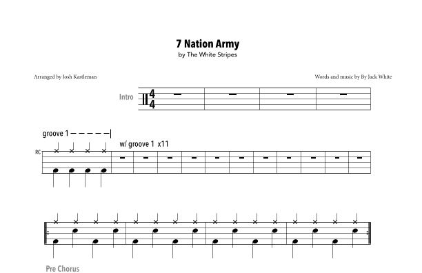 Seven Nation Army (arr. Josh Kastleman)