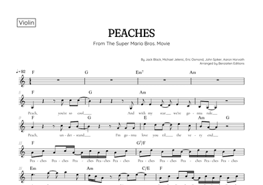 Peaches (arr. Benzaiten Editions)