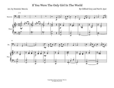 If You Were The Only Girl In The World (arr. Dominic Meccia)