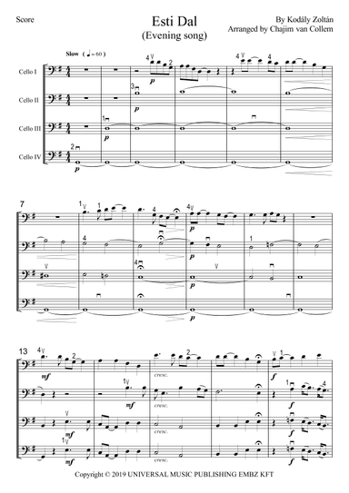 Esti Dal (arr. Chajim van Collem)