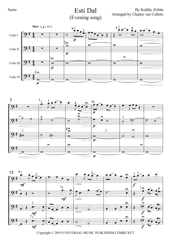 Esti Dal (arr. Chajim van Collem)