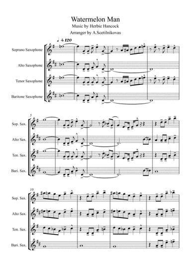 Watermelon Man (arr. A.Scetilnikovas)