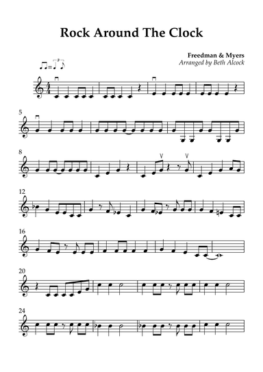 Rock Around The Clock - Violin (arr. Beth Alcock)