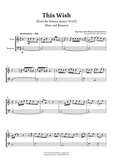 This Wish (arr. Henrique Oliveira)