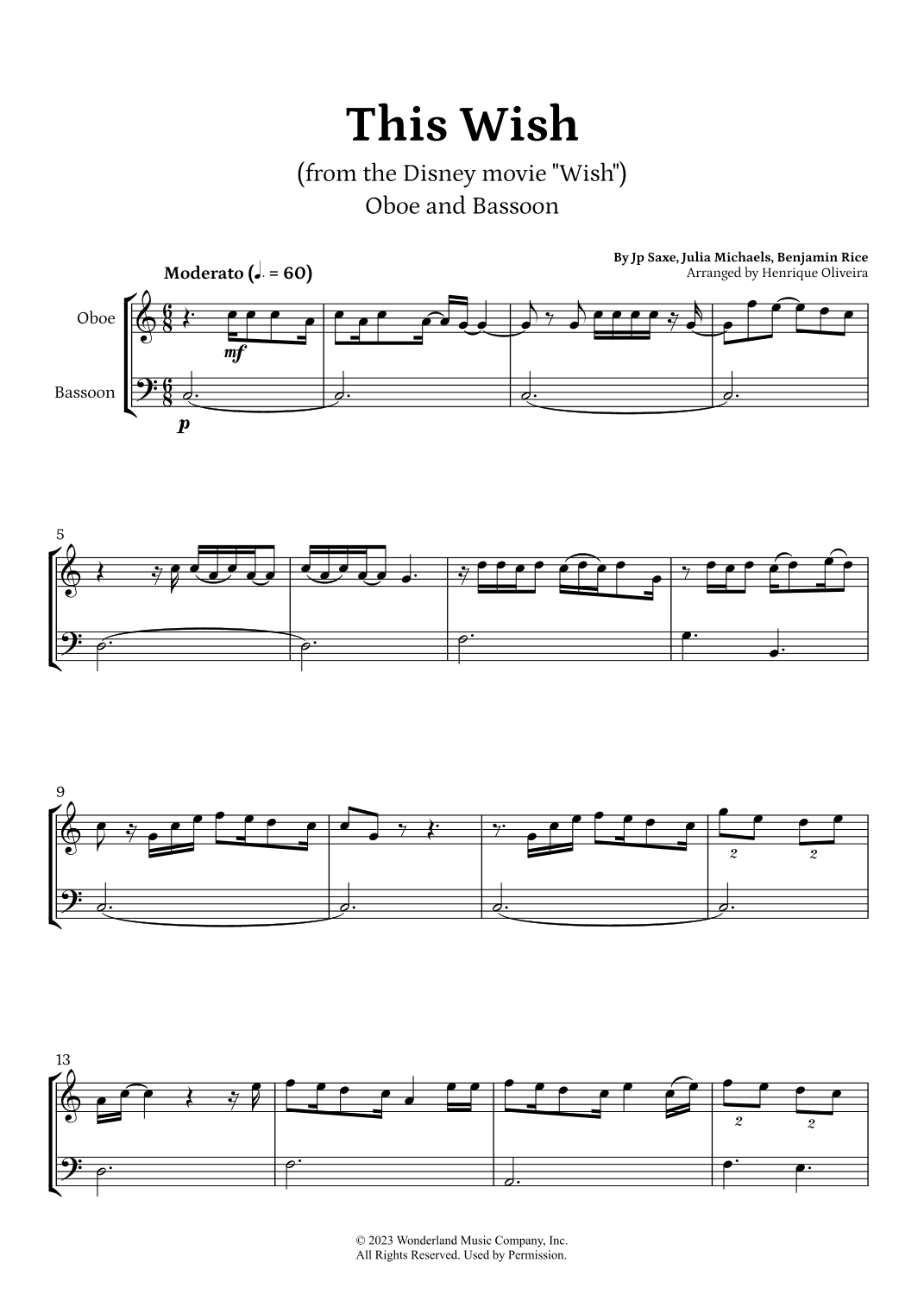 This Wish (arr. Henrique Oliveira)