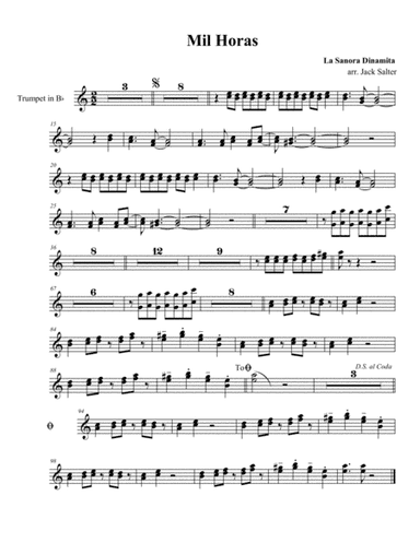 Mil Horas (arr. Jack Salter)