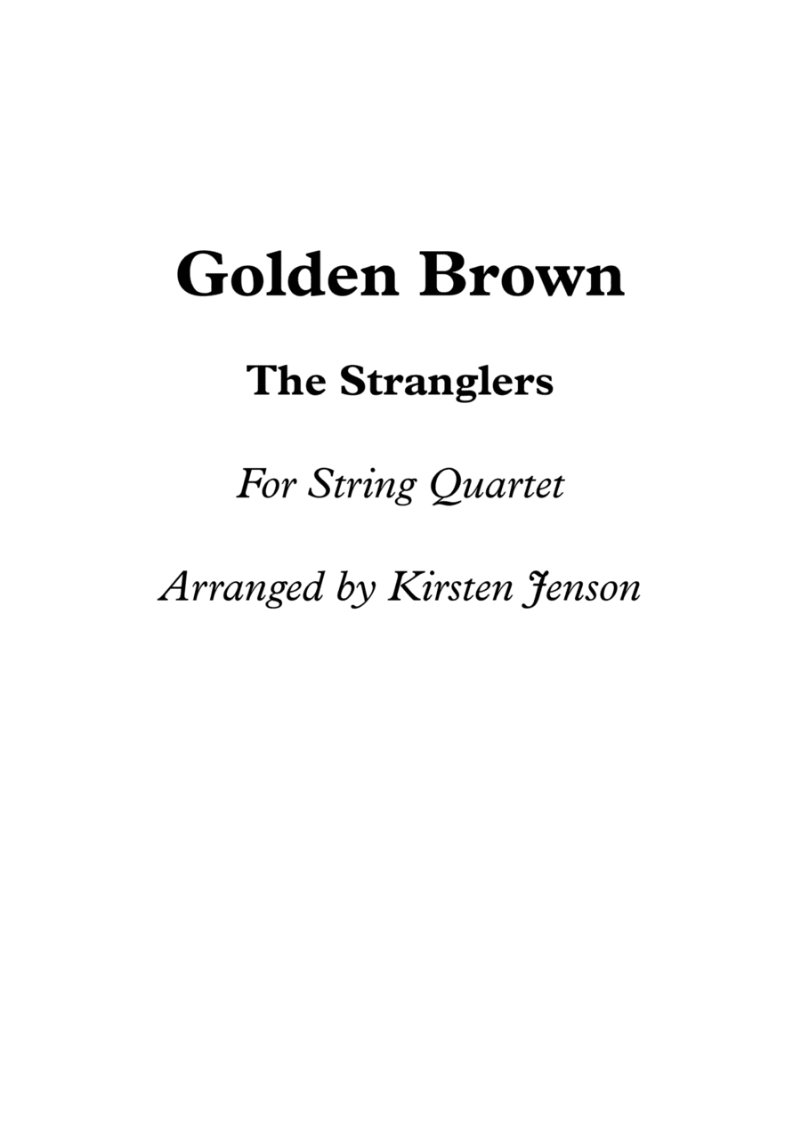 Golden Brown (arr. Kirsten Jenson)