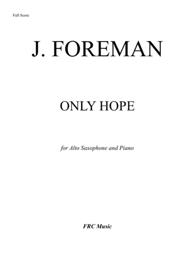 Only Hope (arr. Flavio Regis Cunha)