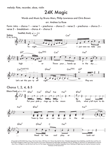 24K Magic (arr. Andrea La Rose)