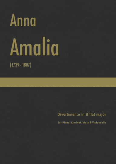Amalia - Divertimento in B-flat major, for clarinet, Viola, Violoncello & Piano (arr. J.G. Cucó Barber)