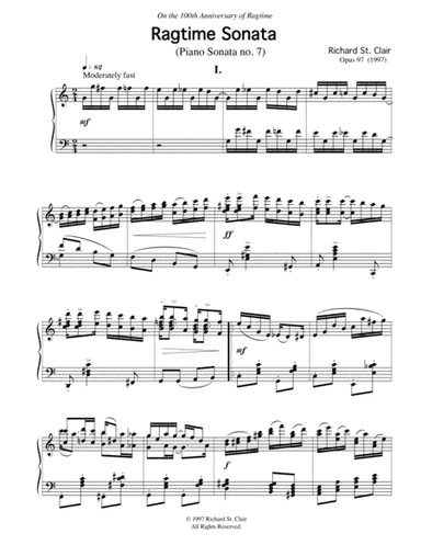 Ragtime Sonata for Solo Piano (Piano Sonata no. 7)