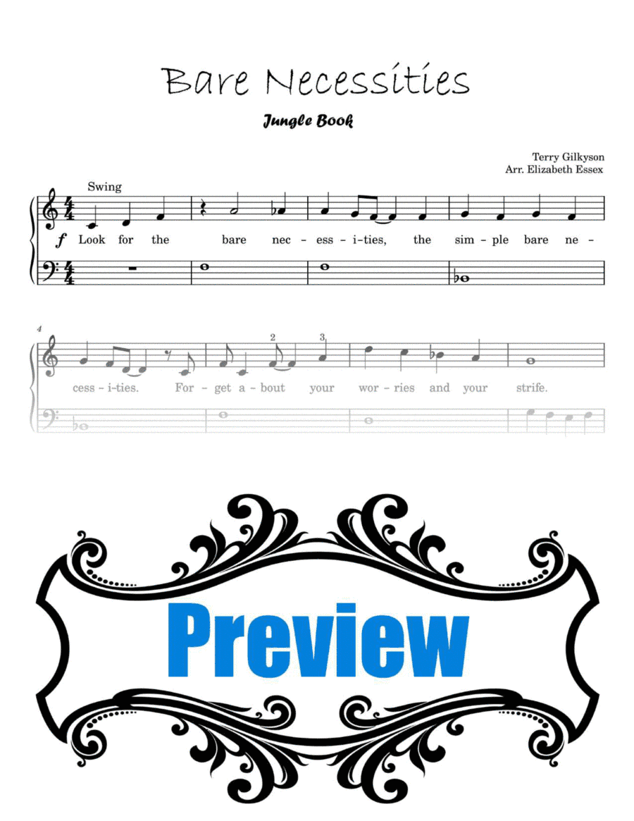 The Bare Necessities (arr. Elizabeth Essex)