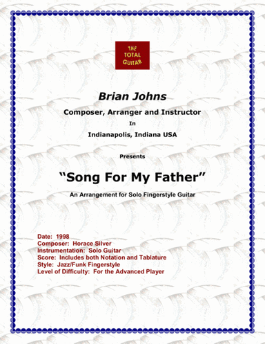 Song For My Father (arr. Brian Johns)