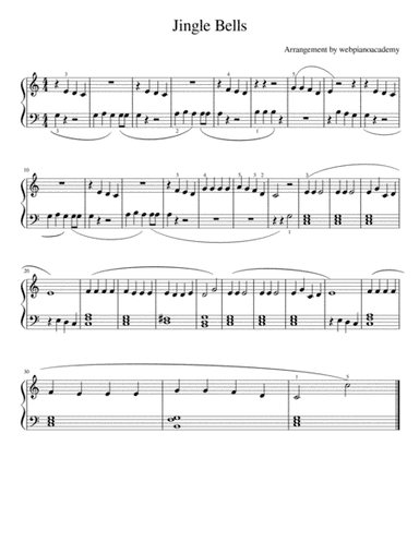 Jingle Bells (arr. webpianoacademy)
