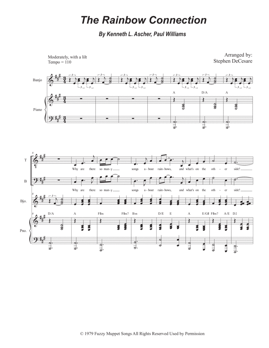 The Rainbow Connection (arr. Stephen DeCesare)