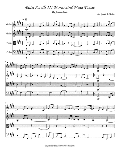 Elder Scrolls III Morrowind (arr. Joseph B. Neeley)