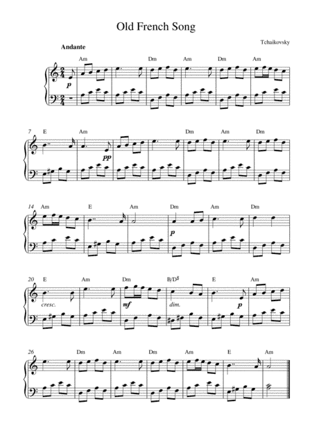 Old French Song (arr. Kaiserin Rebecca)