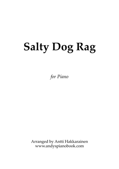 Salty Dog Rag - Piano (arr. Antti Hakkarainen)