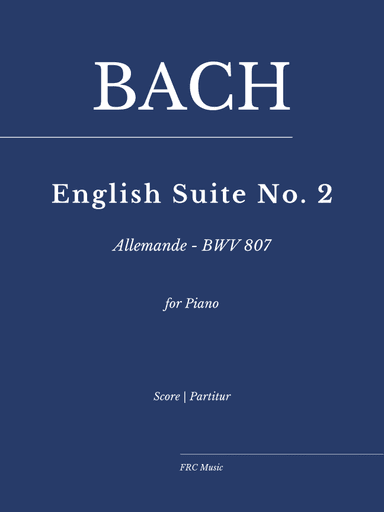 JS Bach: English Suite II - Allemande - BWV 807 - As played by Ivo POGORELICH (arr. Flavio Regis Cunha)