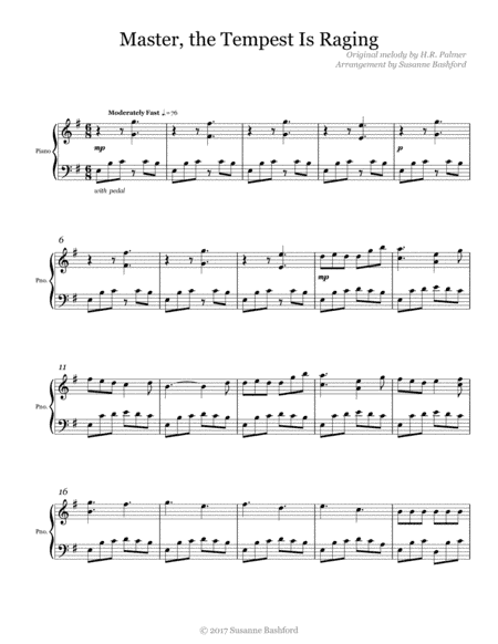 Master, the Tempest Is Raging (arr. Susanne Bashford)