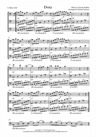 Doxy (arr. Katrin Scherer)