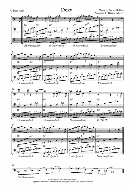 Doxy (arr. Katrin Scherer)