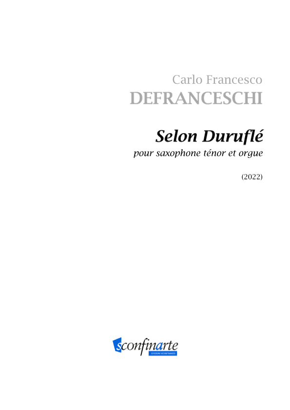 Carlo Francesco Defranceschi: SELON DURUFLÉ (ES-22-058)