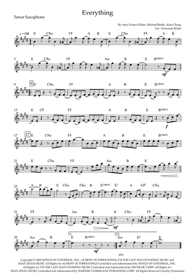 Everything (arr. Fernando Britto)