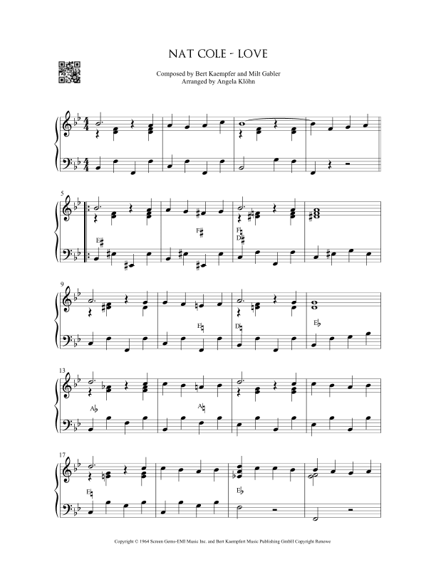 L-o-v-e (arr. Angela Klöhn)