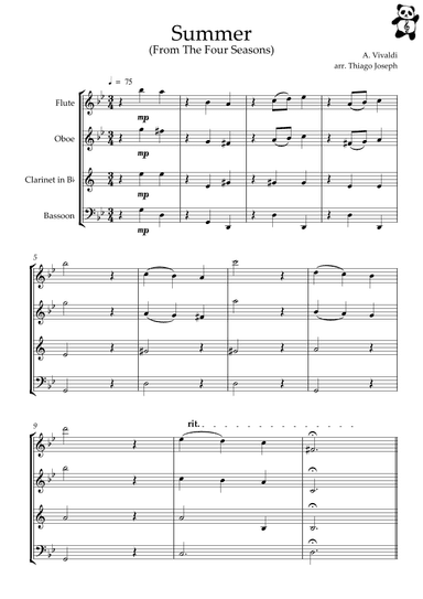 Summer - The Four Seasons (short version) (arr. Thiago Joseph)