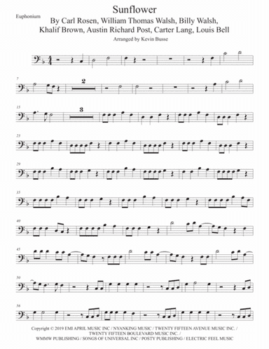 Sunflower (arr. Kevin Busse)