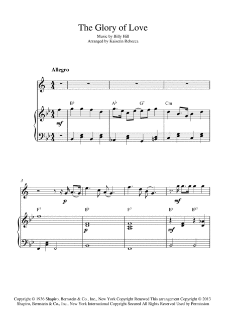 The Glory Of Love (arr. Kaiserin Rebecca)