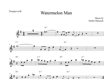 Watermelon Man (arr. The Sheet Music Library)