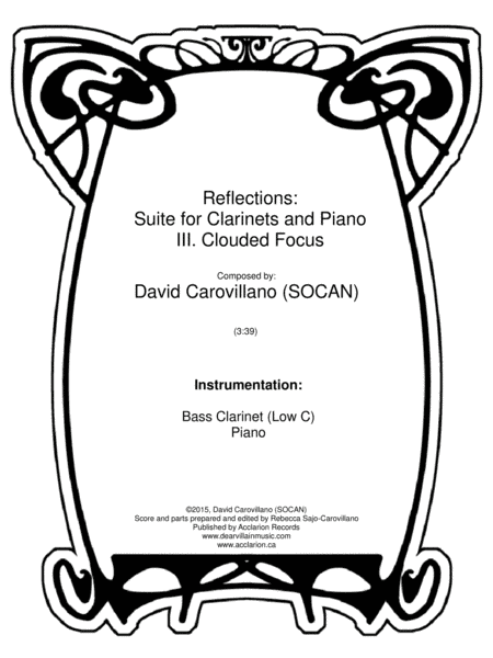 Reflections Suite III. Clouded Focus