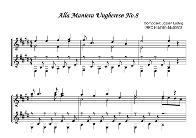 Alla Maniera Ungherese No.8