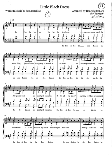 Little Black Dress (arr. Hannah Braham)