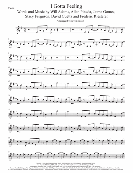 I Gotta Feeling (arr. Kevin Busse)