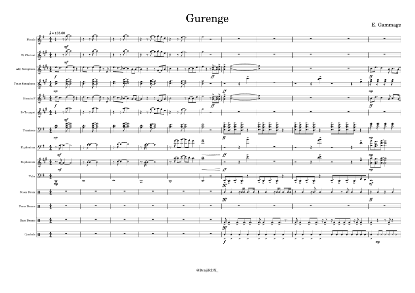Gurenge (arr. Ethan Gammage)