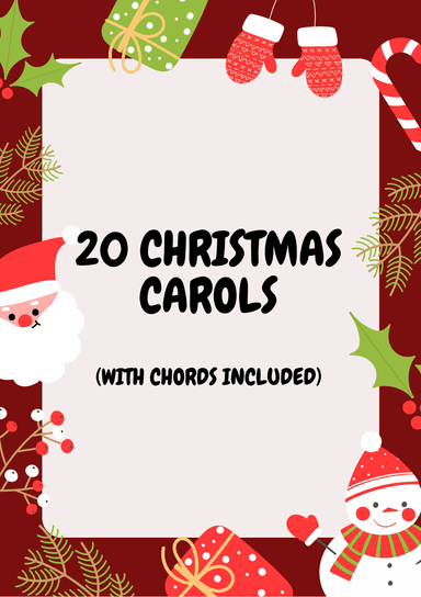 20 Christmas Carols (+ CHORDS) - For any C instrument (arr. Valdir Maia)