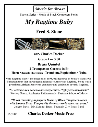 My Ragtime Baby for Brass Quintet (arr. Charles Decker)