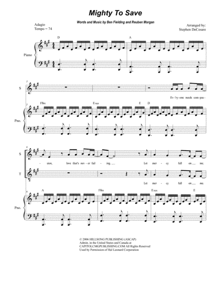 Mighty To Save (arr. Stephen DeCesare)