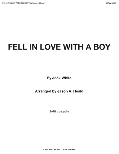 Fell In Love With A Boy (arr. Jason A. Heald)