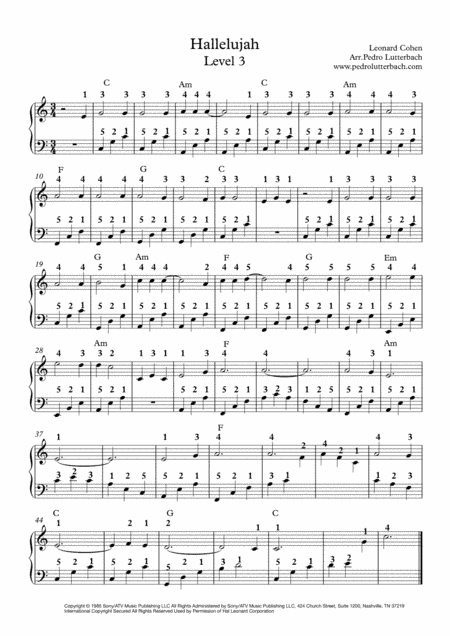 Hallelujah (arr. Pedro Lutterbach)
